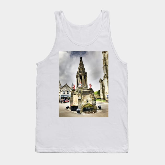 the Bruce Fountain, Falkland , Fife, Scotland Tank Top by goldyart